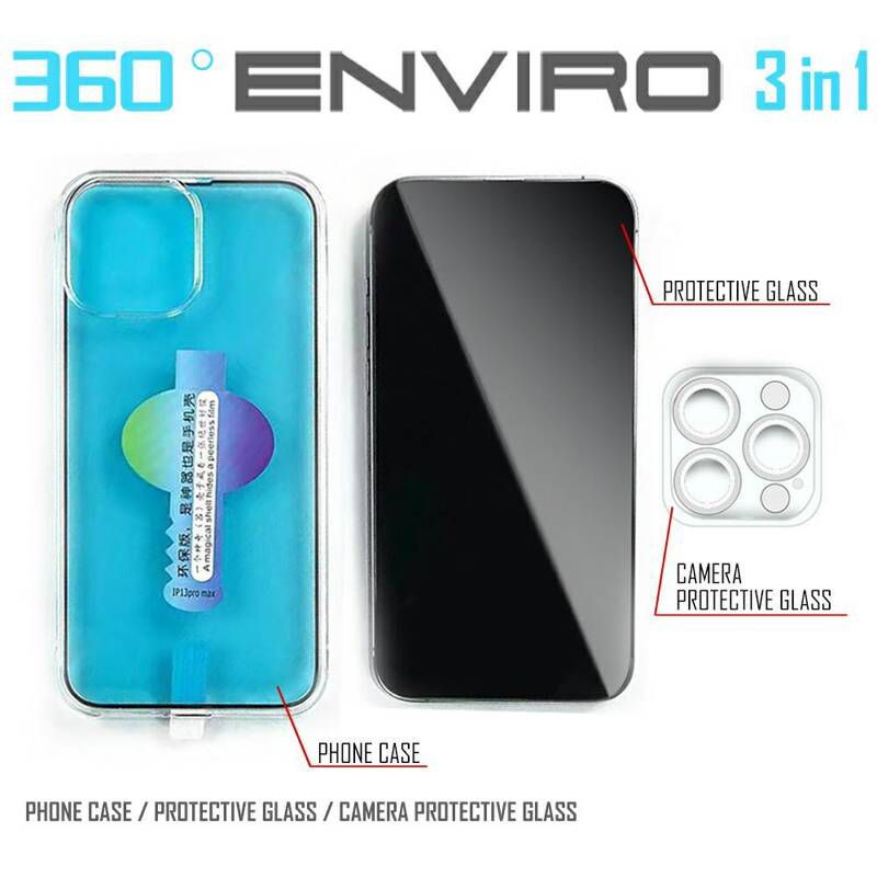360' Environment Mobile Glass film Phone Shell and Lens Film For iPhone Series
