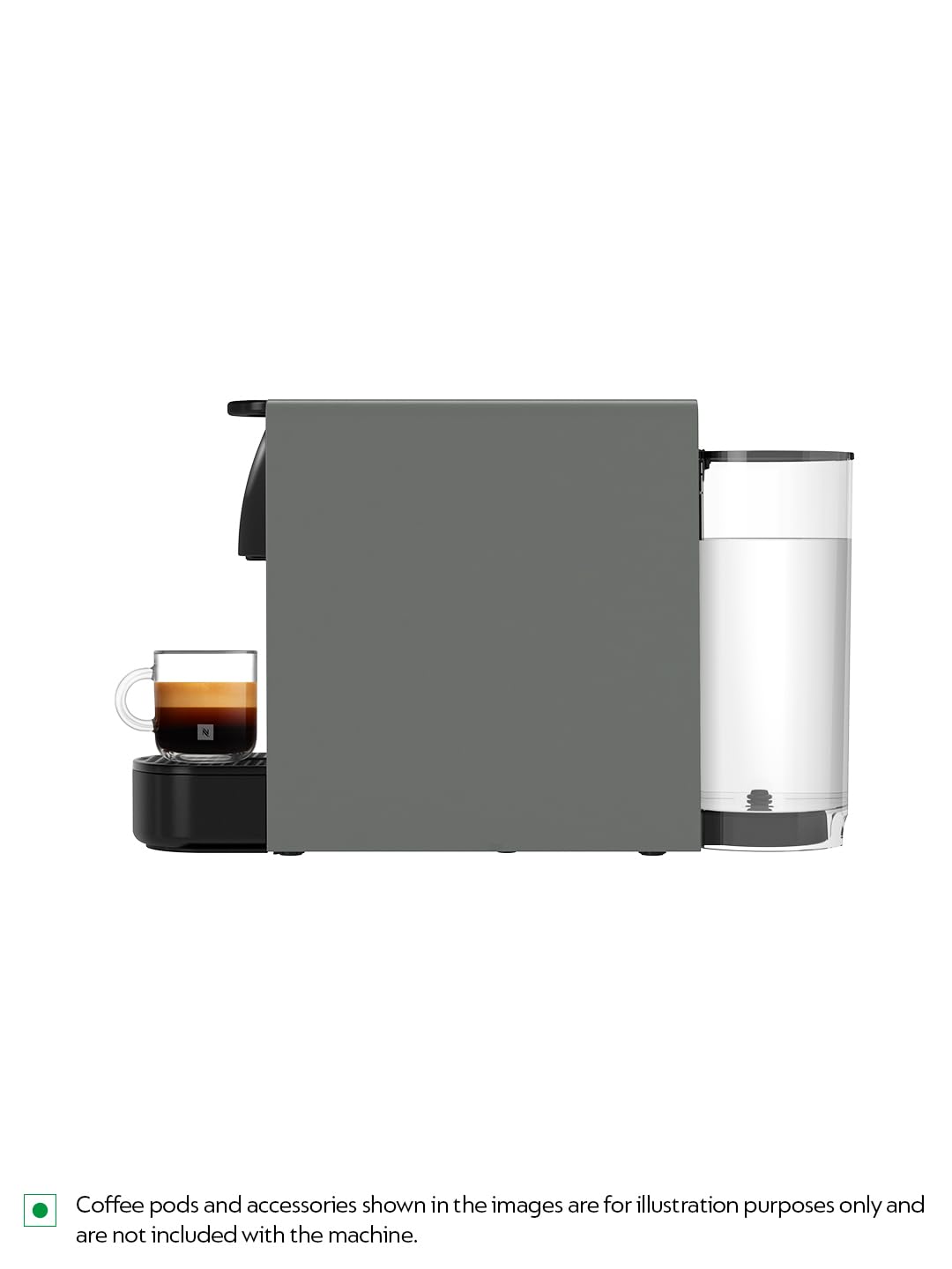 Nespresso Essenza Mini Coffee Machine (Grey) | Open Box