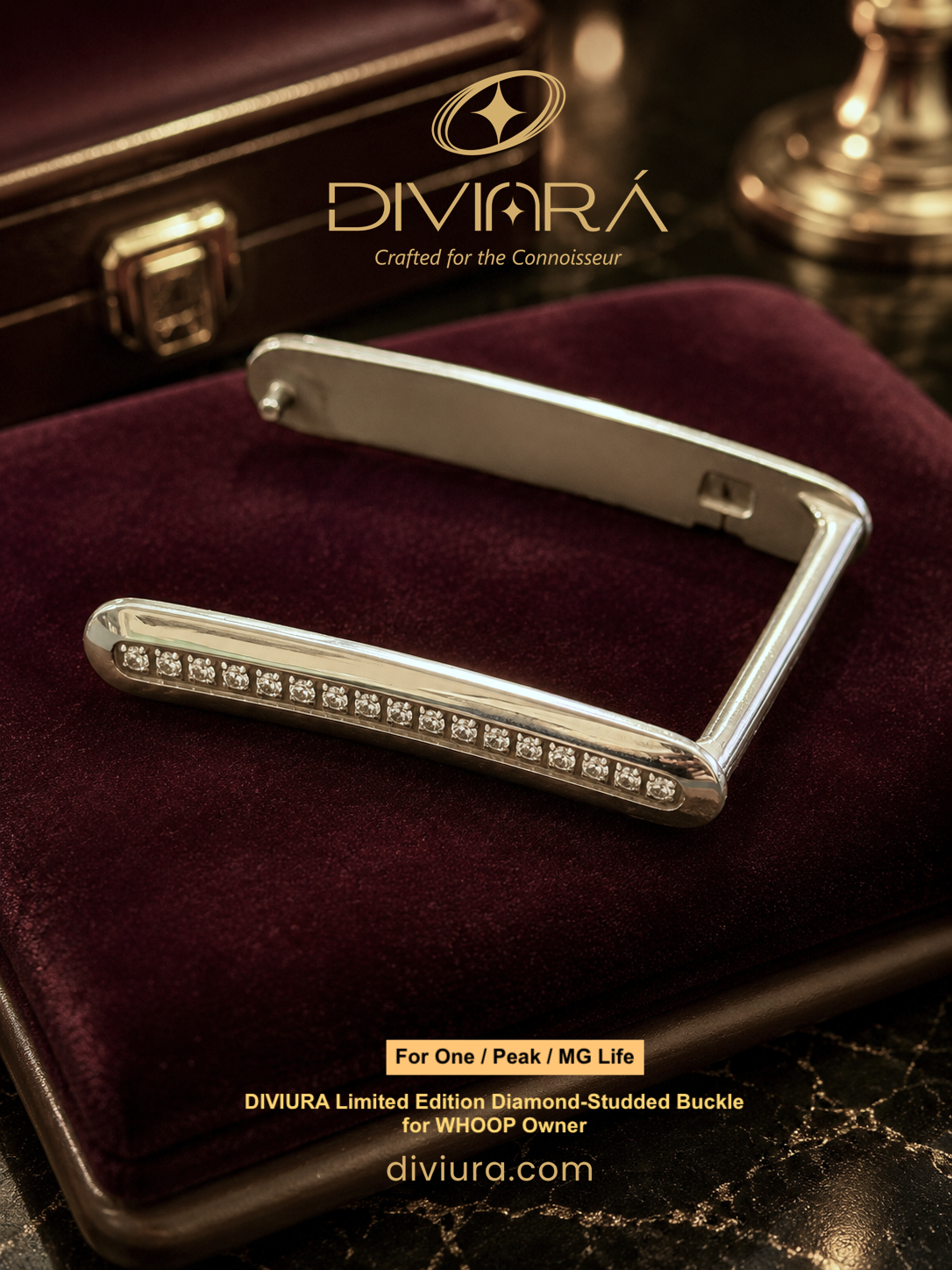 DIVIURA Limited Edition Diamond-Studded Buckle for WHOOP® ( PEAK / MG LIFE )