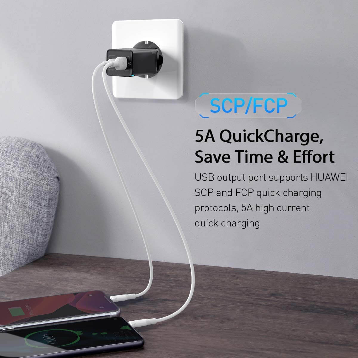 Baseus GaN Mini Quick Charger C+U 45W EU