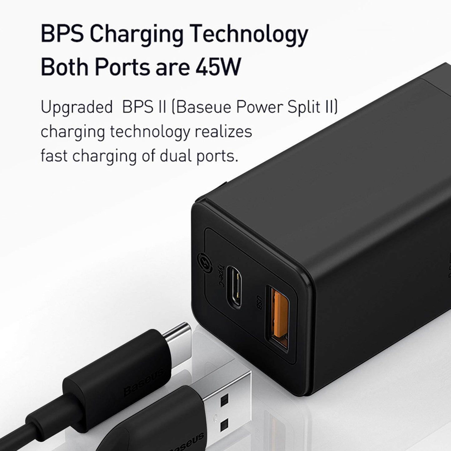 Baseus GaN Mini Quick Charger C+U 45W EU