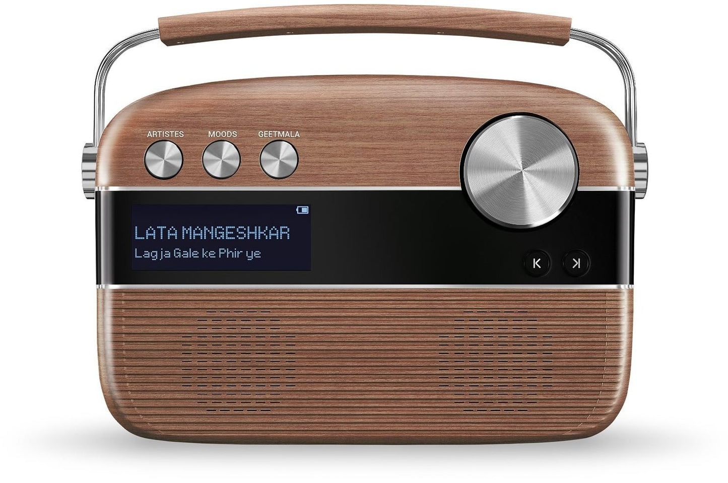 Saregama Carvaan Portable Digital Music Player (Wooden)