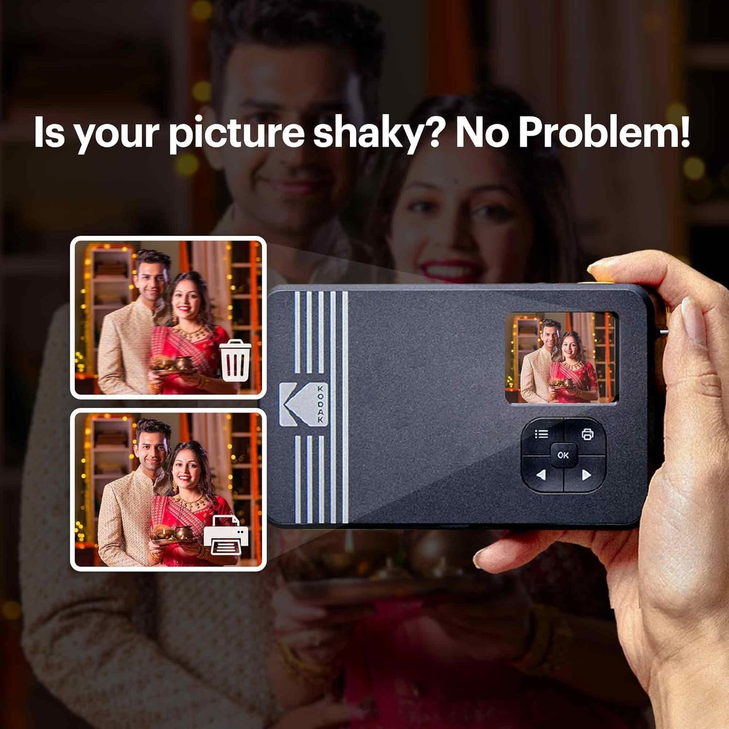 KODAK Mini Shot 2 Retro 4PASS 2-in-1 Instant Camera and Photo Printer (2.1x3.4 inches) + 68 Sheets Gift Bundle.