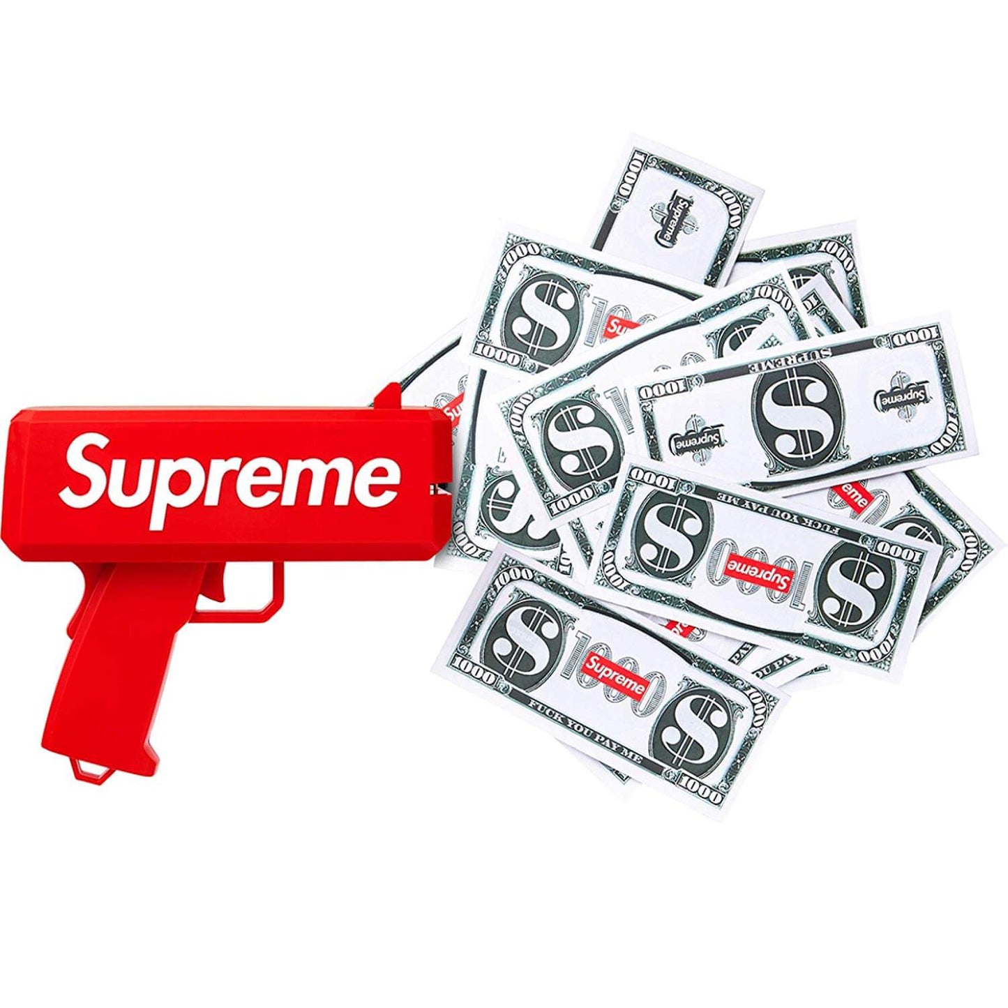 SUPERME GUN, Money Gun Make It Rain Money Gun Red  Party Toys