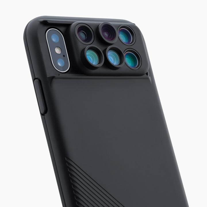 Shiftcam 6-in-1 MultiLens Case with Front Facing Lens for iPhone Xs/X