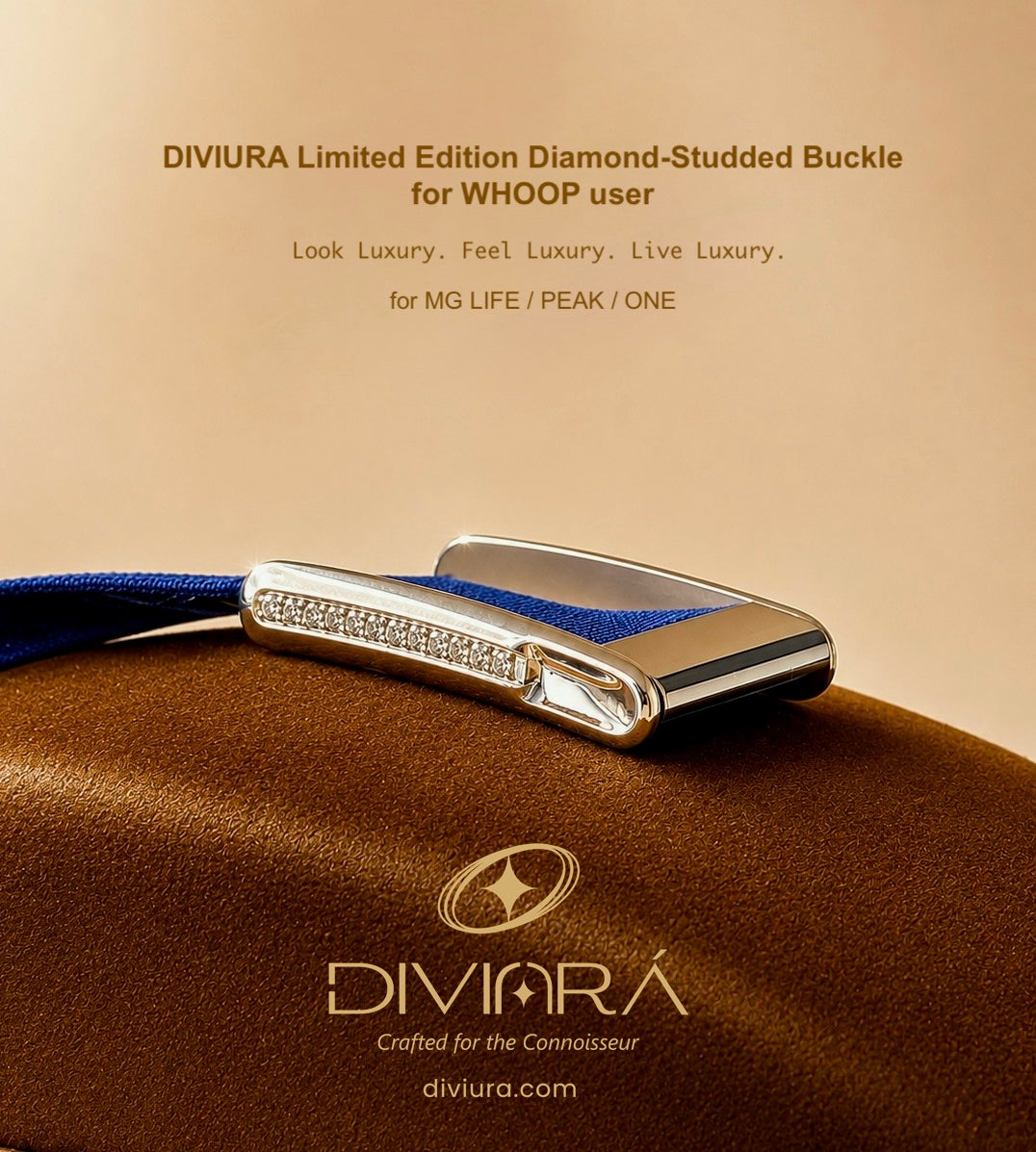 DIVIURA Limited Edition Diamond-Studded Buckle for WHOOP® ( PEAK / MG LIFE )