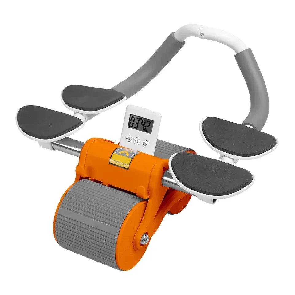 Automatic Rebound Abdominal Wheel Exercise Roller with Knee Pad