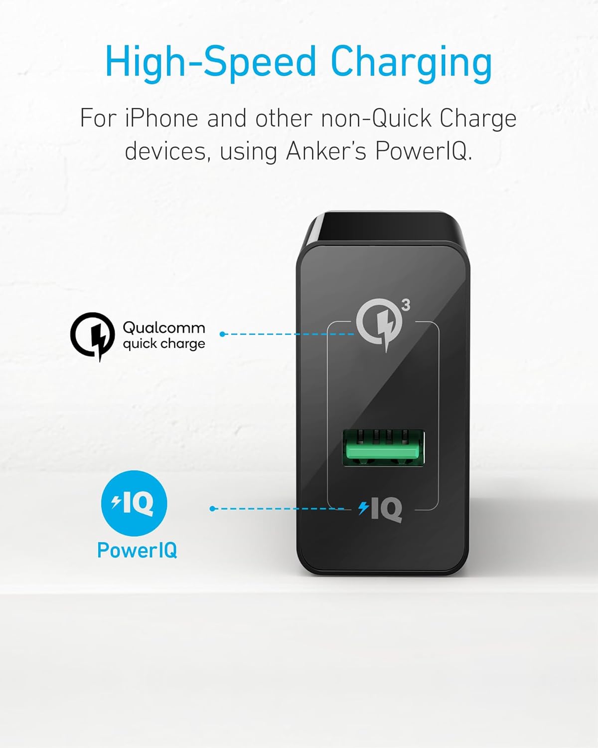 Anker PowerPort+ 1 Quick Charge 3.0 Wall Charger 18w