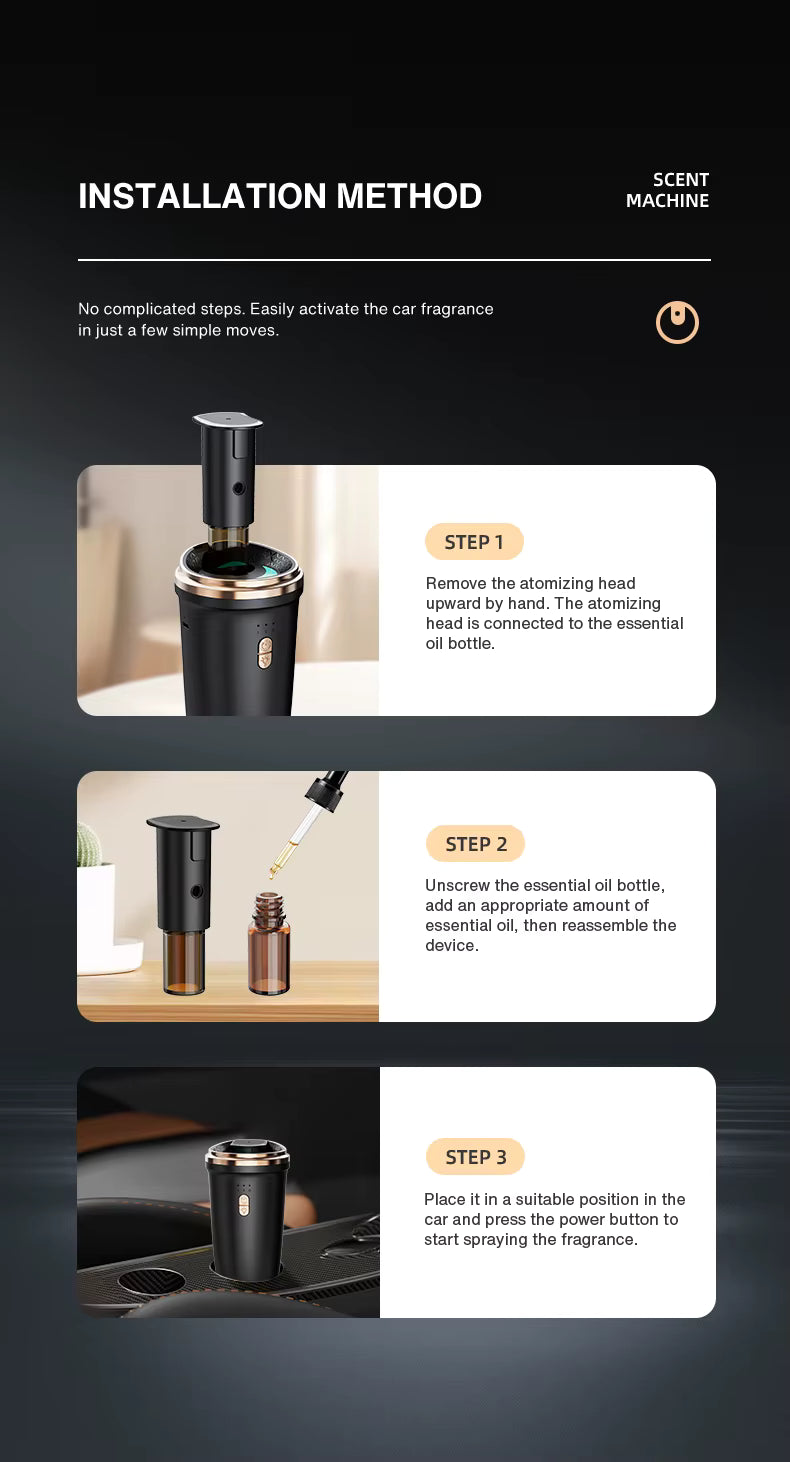 Aura Cup Car Aroma Diffuser by Diviura