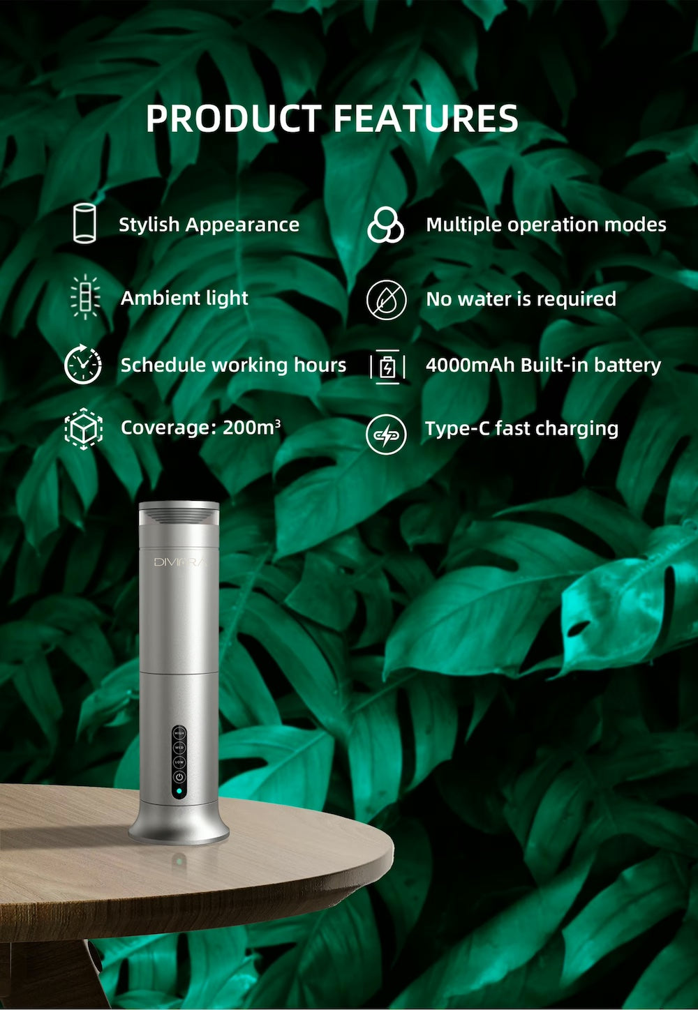 Aura Spire Pro Aroma Scent Diffuser by Diviura