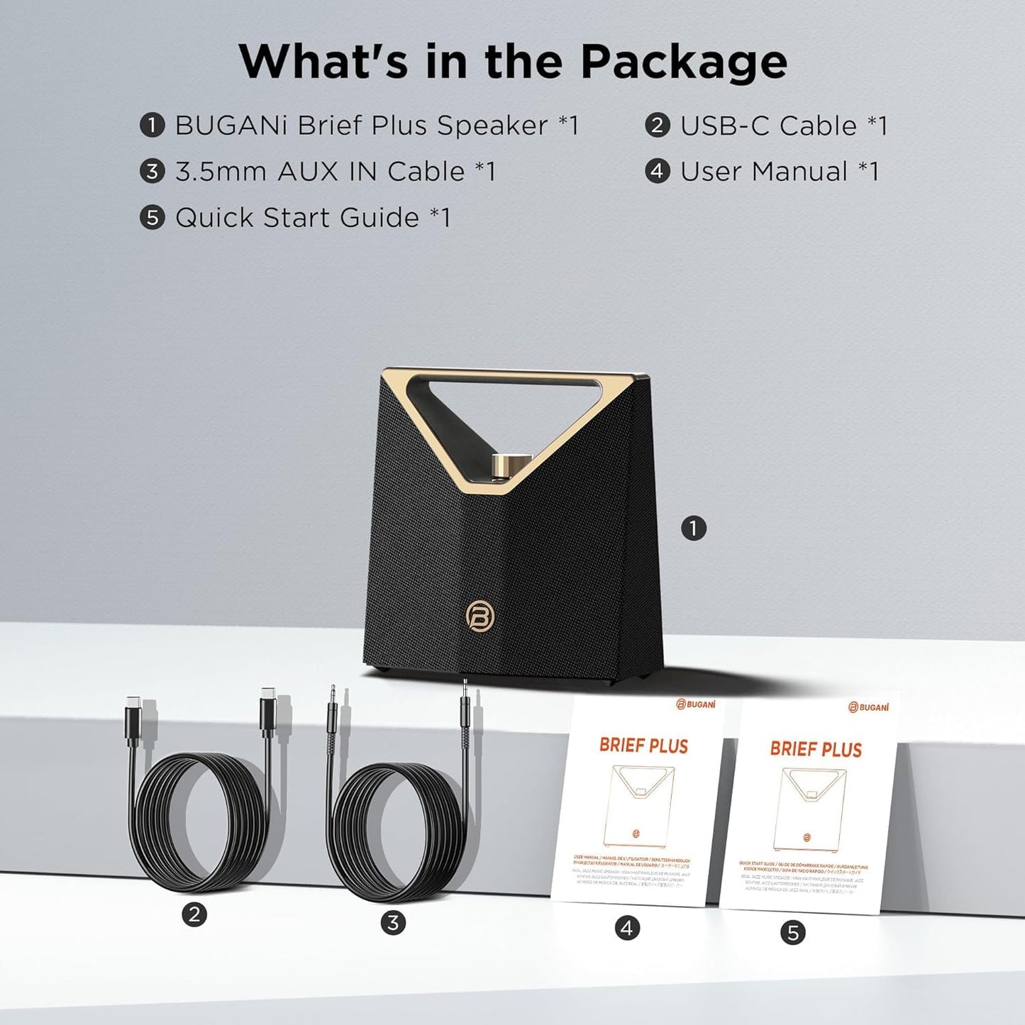 BUGANi Brief Pro - Portable Bluetooth Speaker