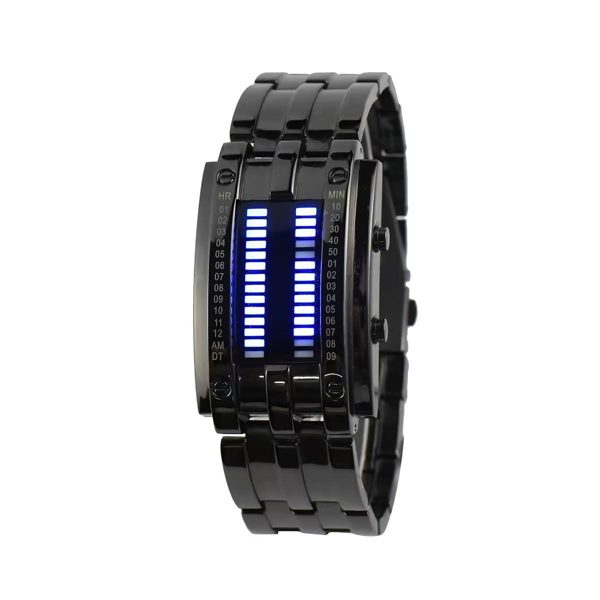 Matrix Gen 3 Binary Display Stainless Steel Watch by Diviura