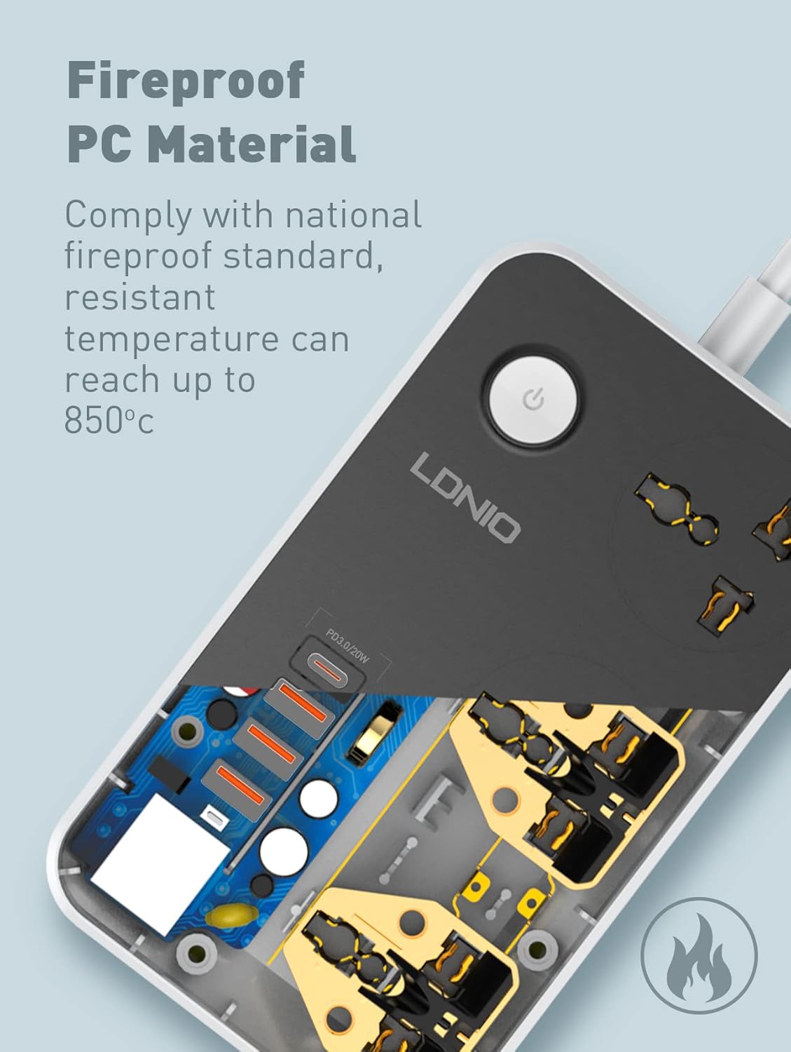 LDNIO SC3412 Power Strip Surge Protector