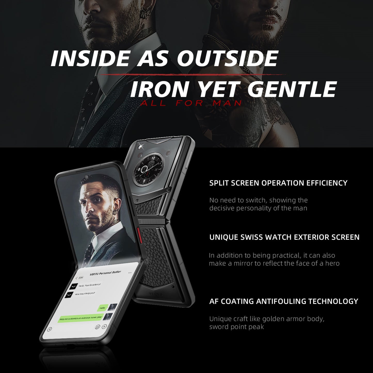 VERTU  IRONFLIP CALFSKIN SERIES (512 GB)