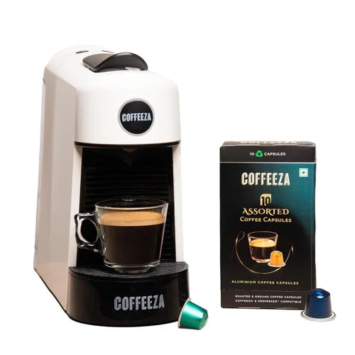Coffeeza Finero Next Coffee Machine + Free 10 Capsules (Refurbished)