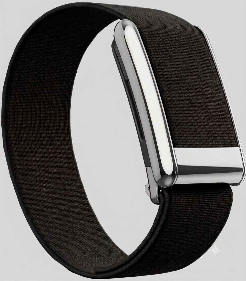 Whoop 5.0 Compatible Core-nit Lux band with Chrome Buckle | For One/Peak/MG Life