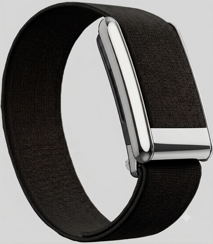 Whoop 5.0 Compatible Core-nit Lux band with Chrome Buckle | For One/Peak/MG Life