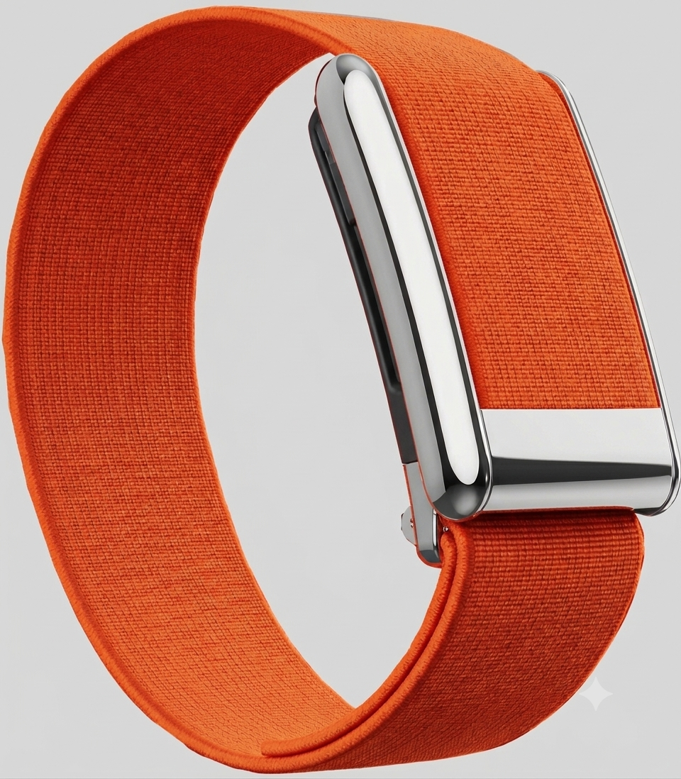 Whoop 5.0 Compatible Core-nit Lux band with Chrome Buckle | For One/Peak/MG Life