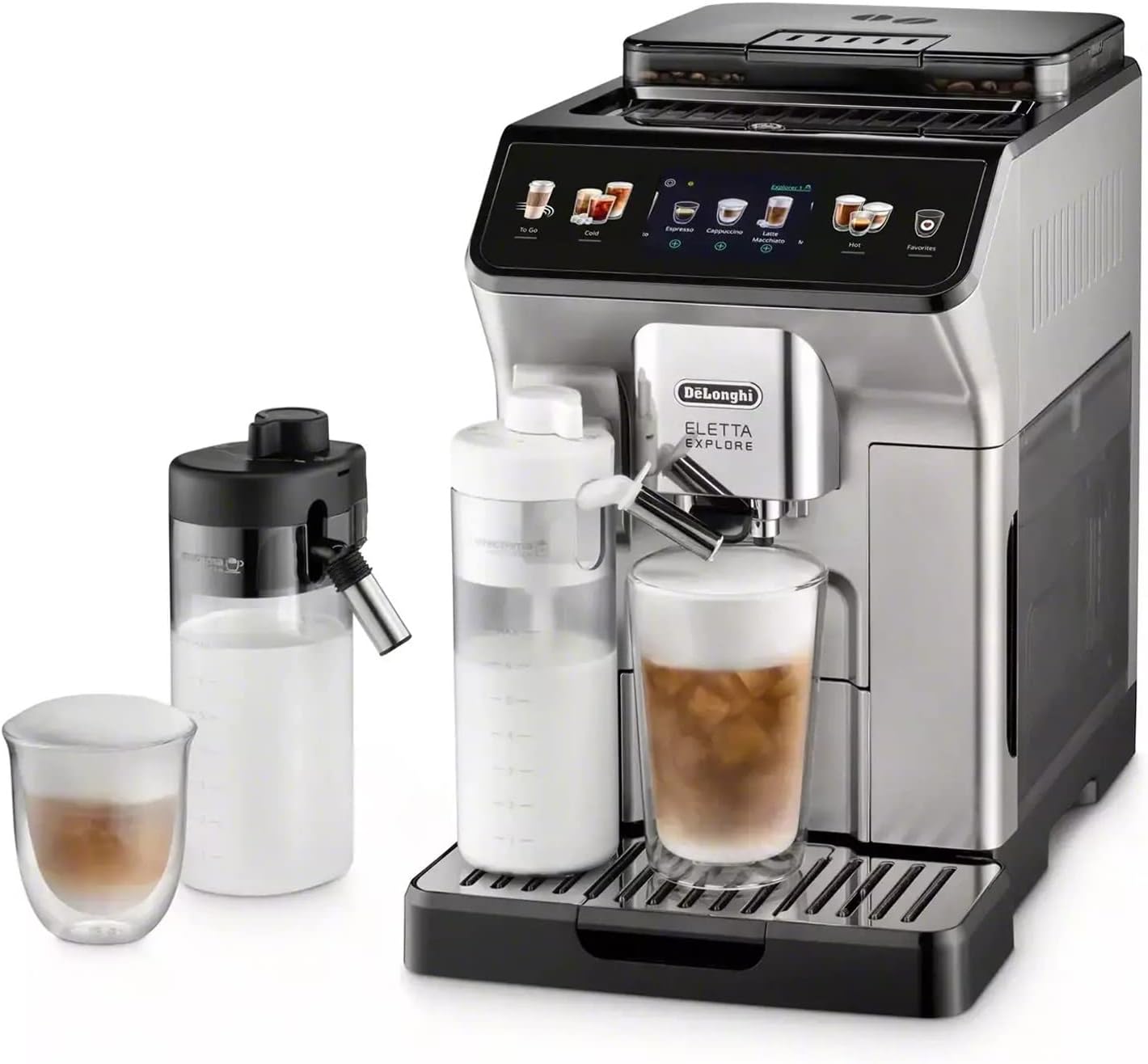 De’Longhi Eletta Explore Fully Automatic Coffee Maker/Machine - Espresso with Cold Brew