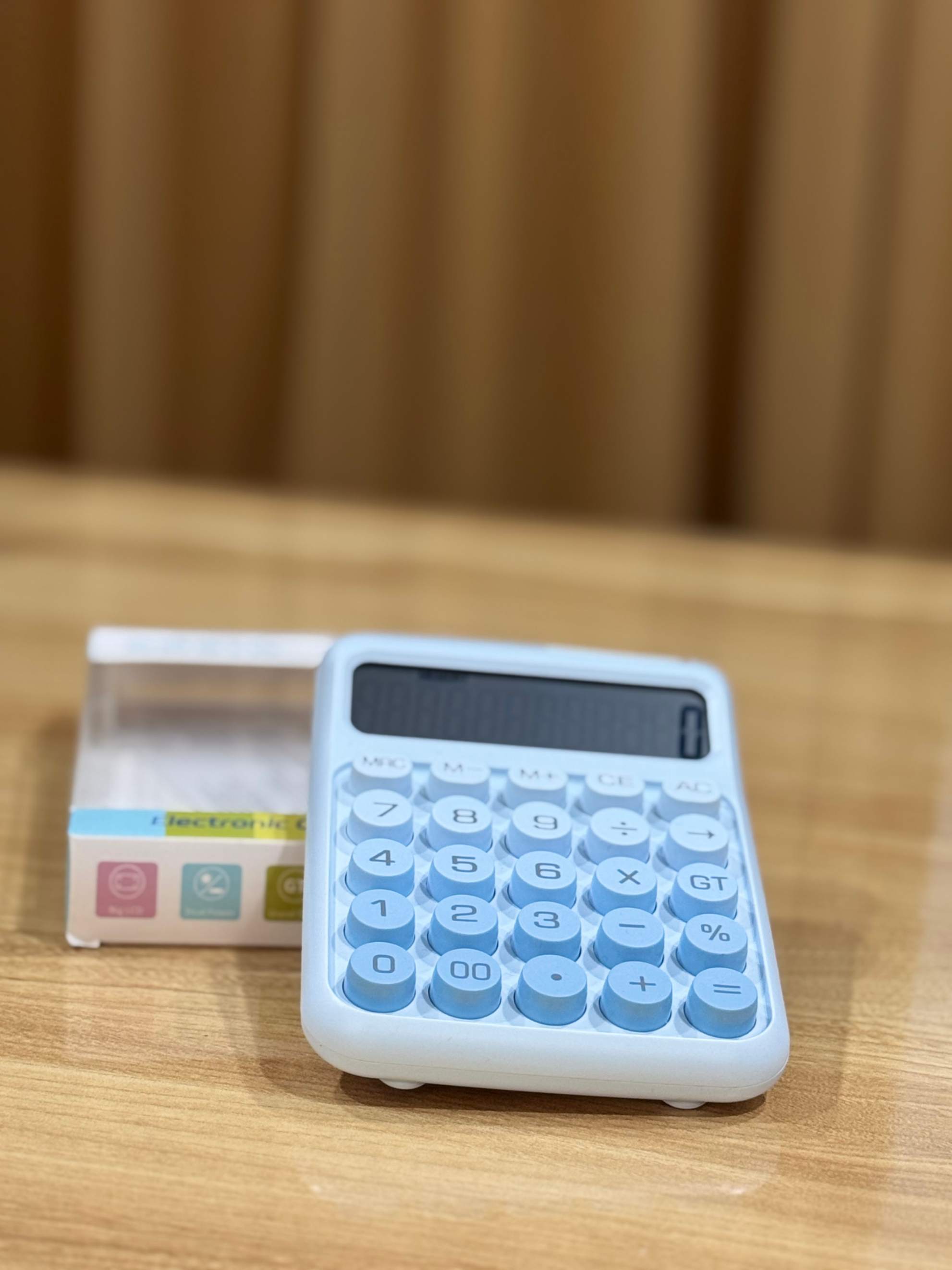 iLifestyle Desktop Calculator - Big Buttons | Aesthetic Candy Calculator Blue