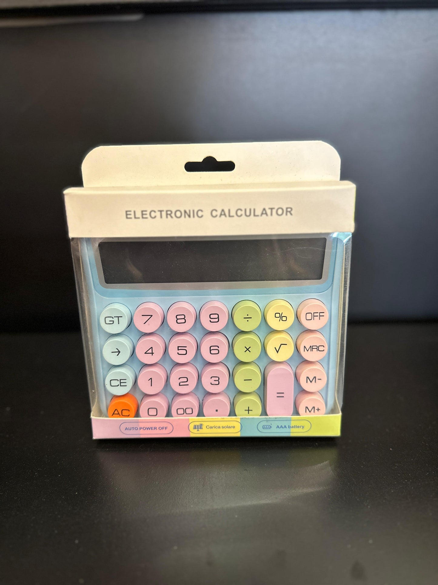 iLifestyle Desktop Calculator - Digital LCD Display Colourful