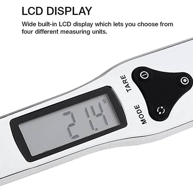 Digital weight measuring spoon