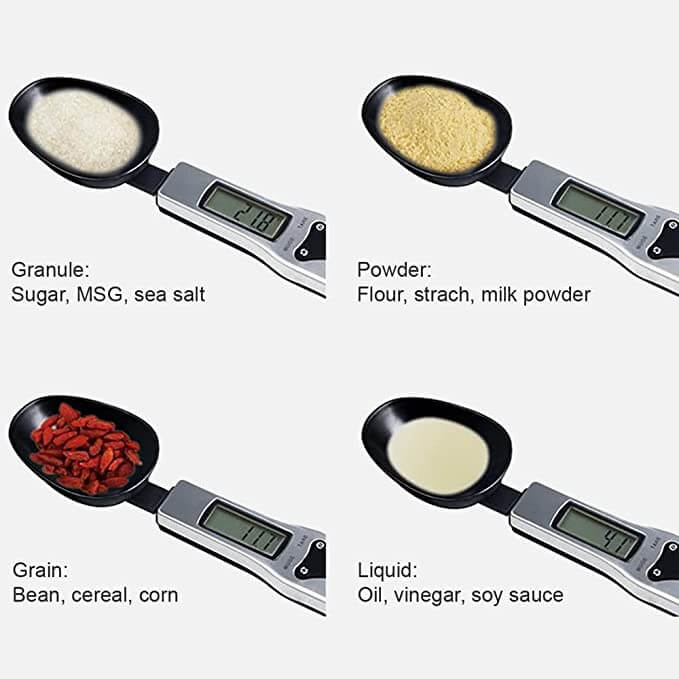 Digital weight measuring spoon