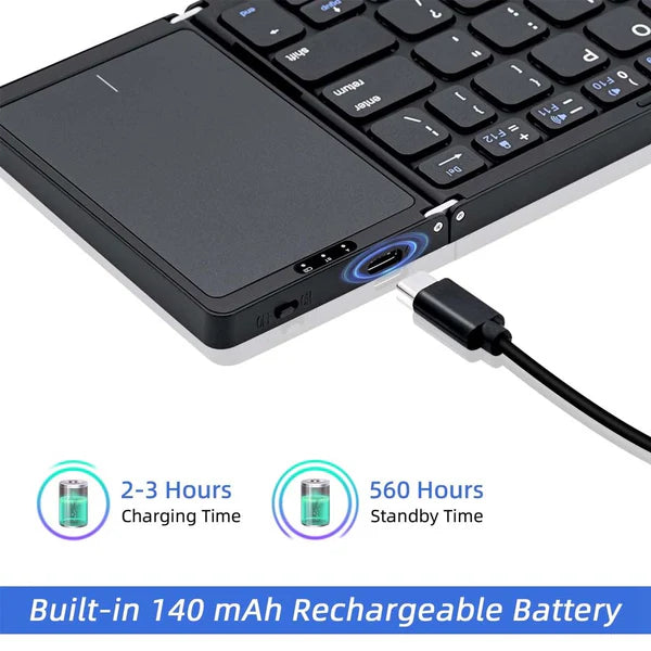 Foldable Keyboard with Touchpad (Wireless) by iLifestyle