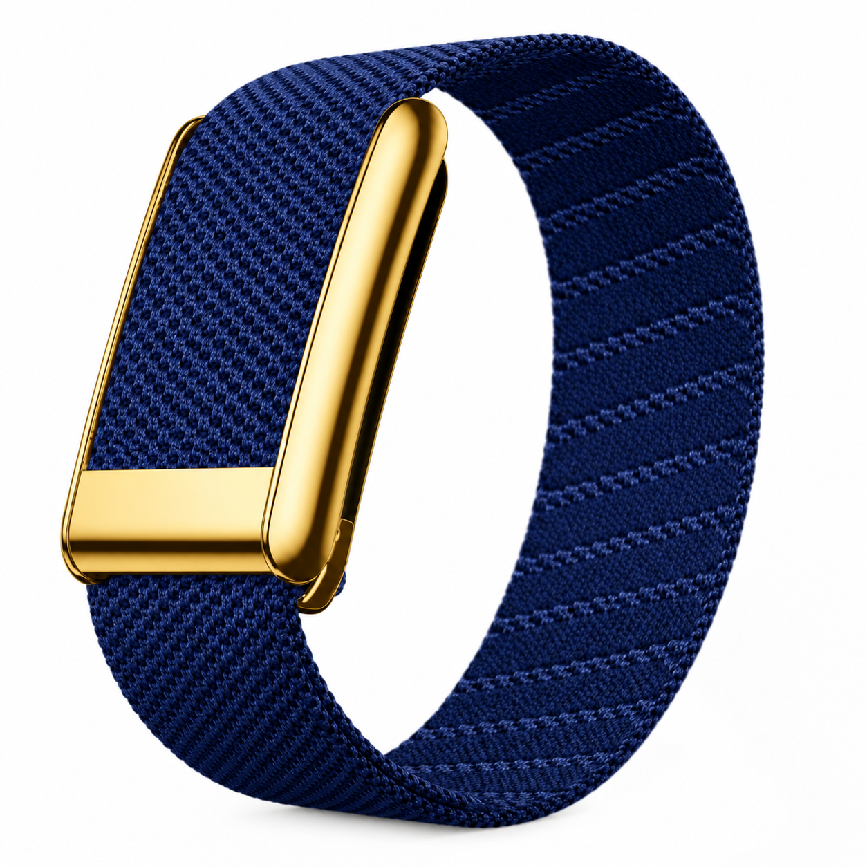 Whoop 5.0 Compatible Super-nit Lux band with Gold Buckle | For One/Peak/MG Life