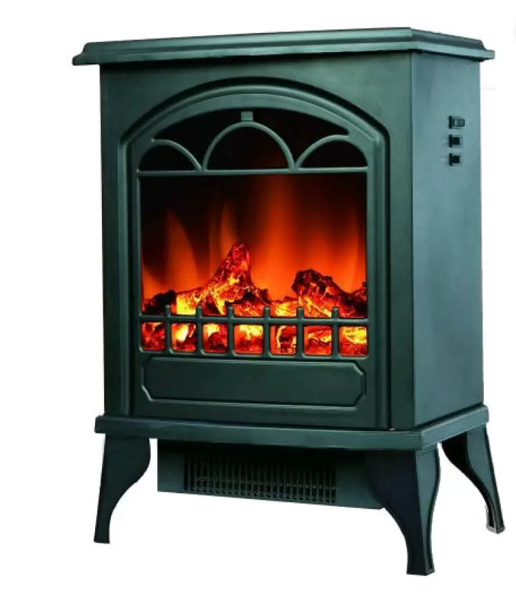 Green Mushrooms Electric Fire Place and Showpiece Infrared Room Heater