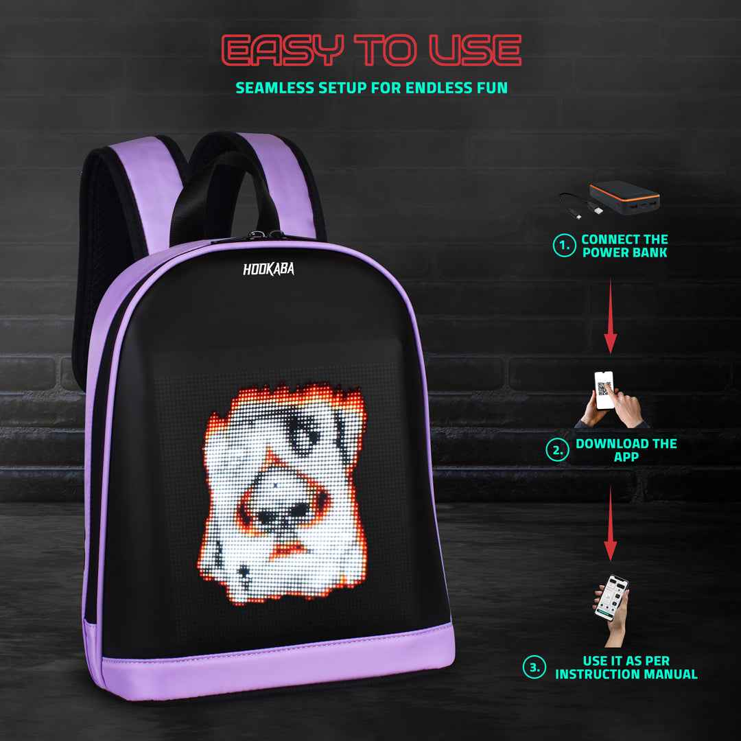 Hookaba Bold Bling LED Backpack