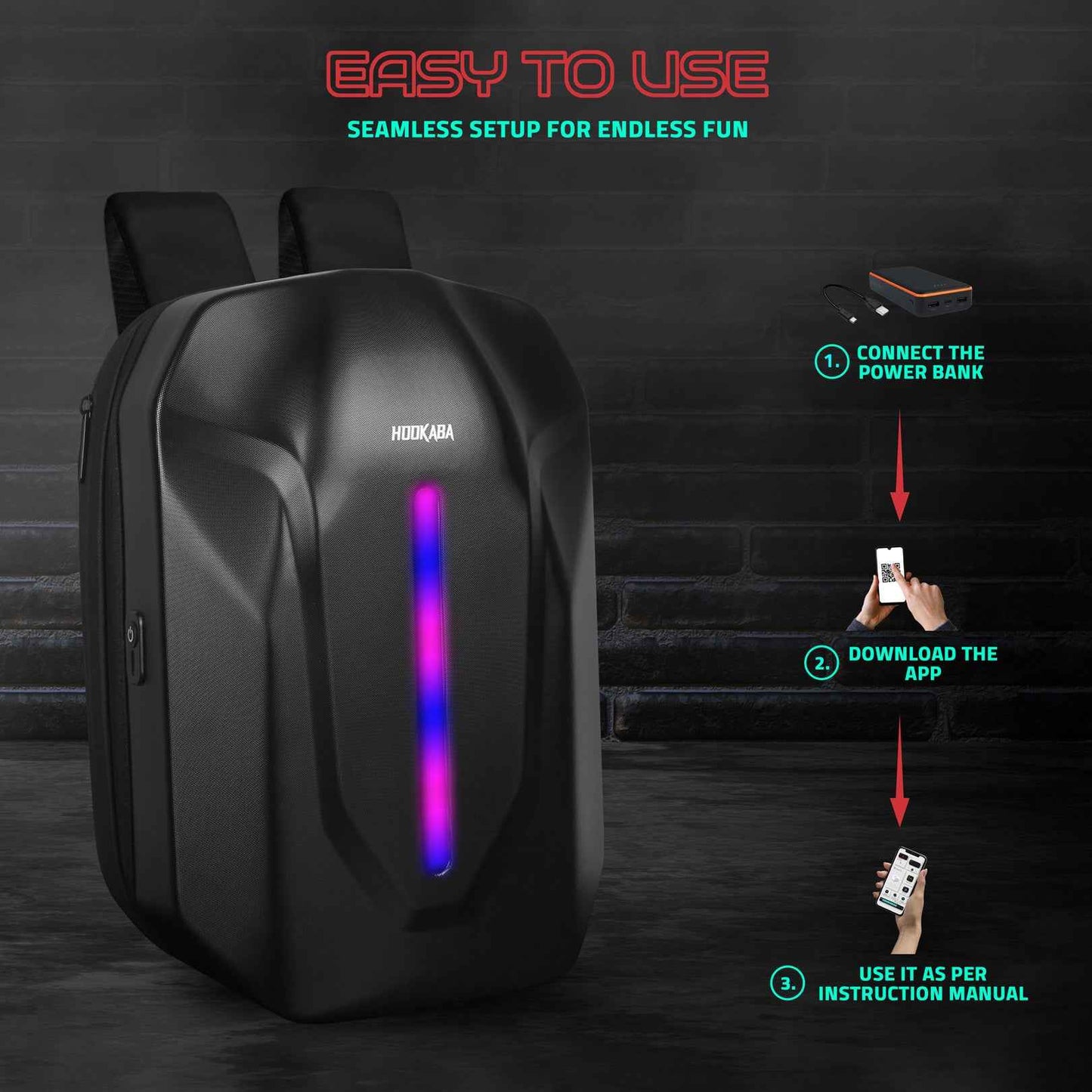 Hookaba Expressa LED Backpack