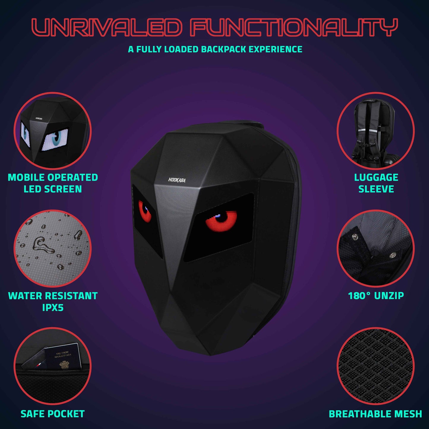 Hookaba Eye Rover Junior LED Backpack