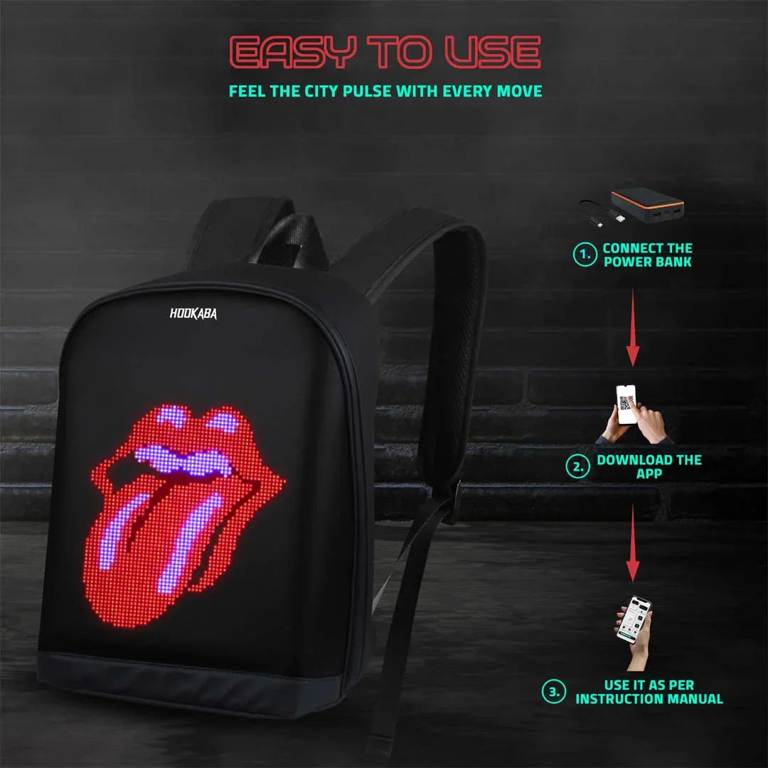 Hookaba Urban Buzz LED Backpack
