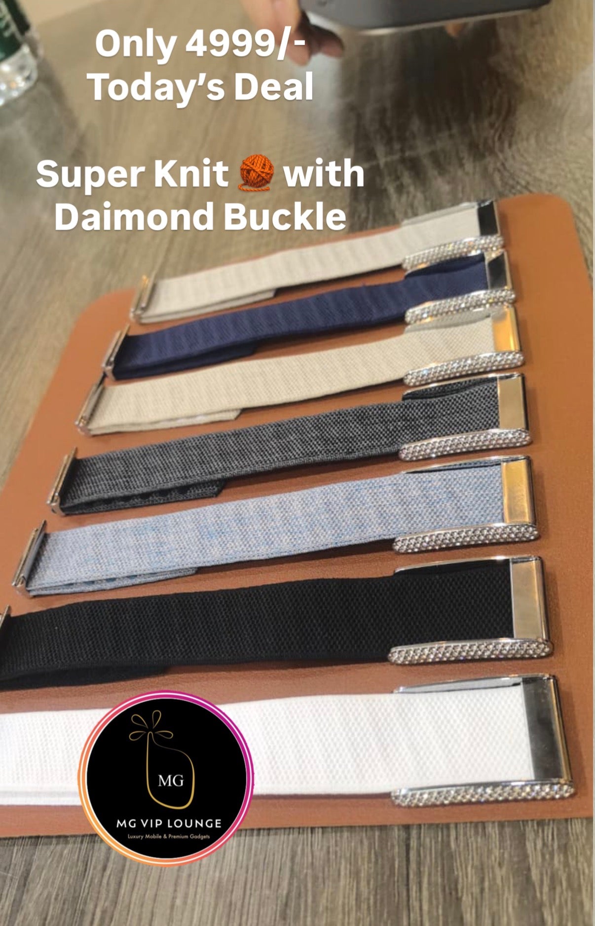 Whoop 5.0 compatible Super nit Lux band with Diamond Buckle  | For One/Peak