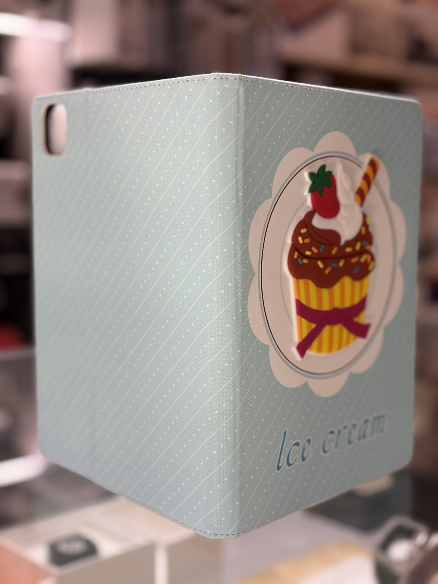 Ice Cream PU Leather Case For iPad