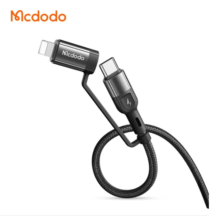 Mcdodo 60W PD USB-C/USB-A to USB-C/Lightning 4-in-1 Travel Cable