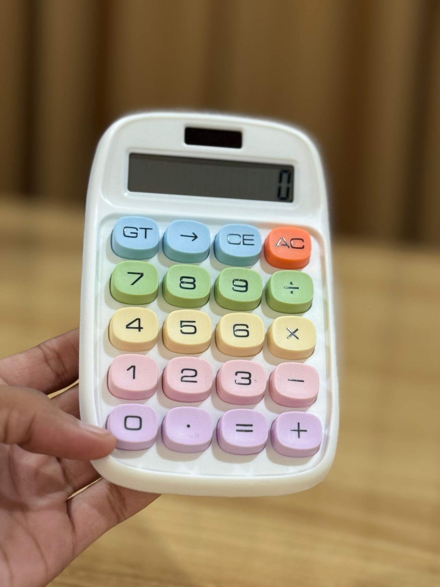iLifestyle Mechanical Calculator Cute 12 Digit LCD Display Multicolor