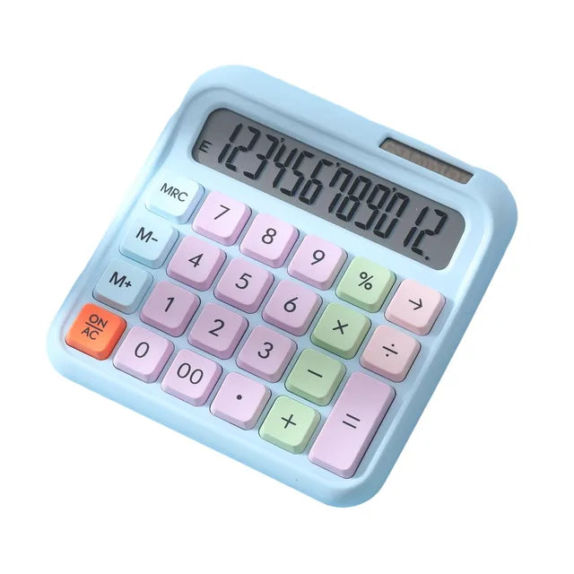 iLifestyle Mechanical Switch Calculator with Big Buttons, Calculators Desktop Colourful