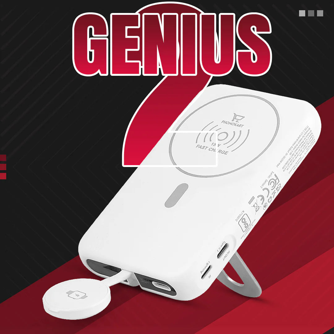 PHONOKART Genius-2 (10000 mAh) Mag Safe Power Bank