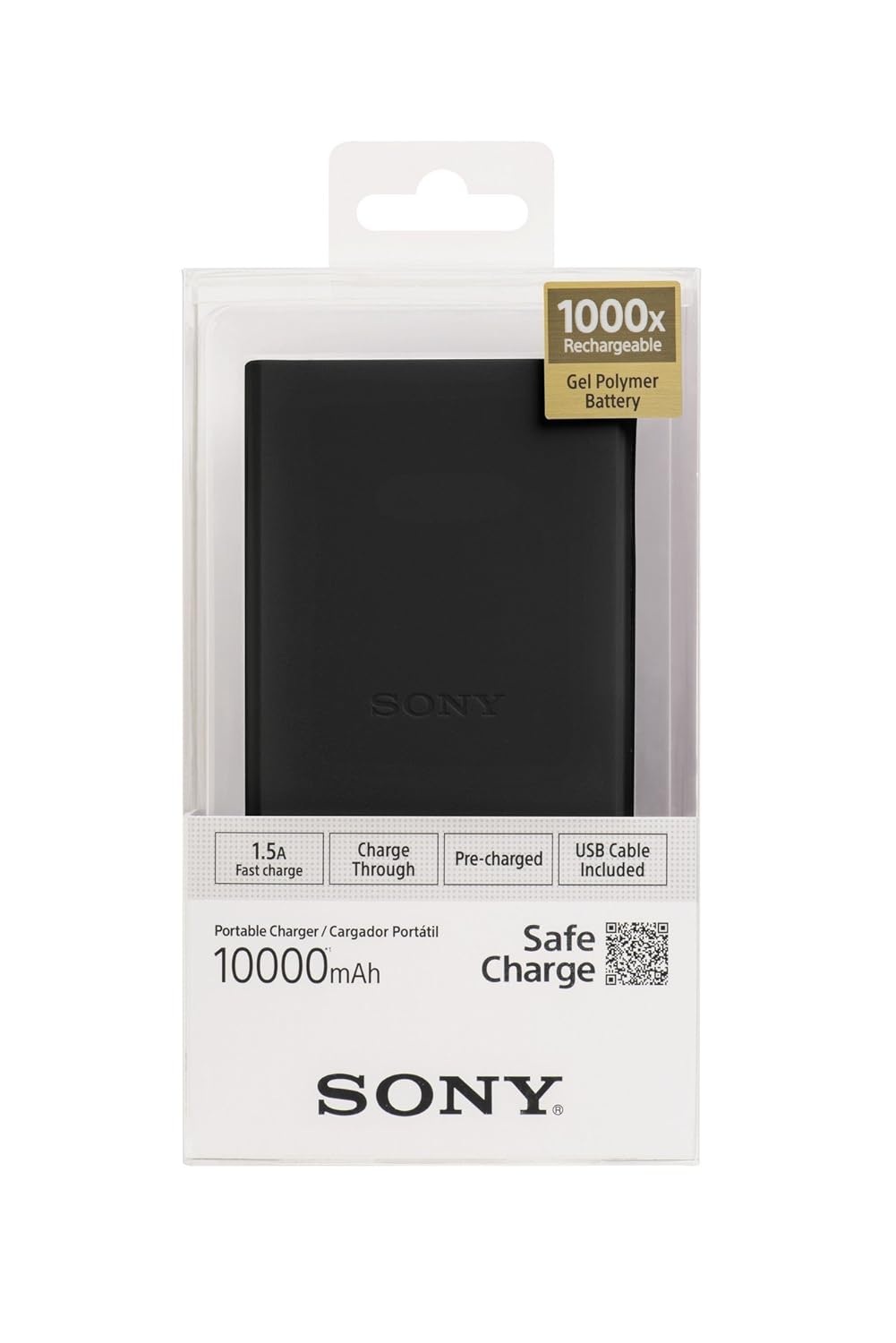 Sony CP-V10B 10000mAH Lithium-Polymer Power Bank (Black)