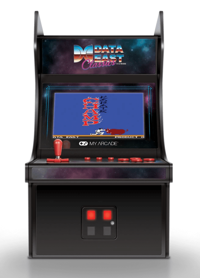 My Arcade Data East Classics Mini Player - 10 Inch Mini Arcade Machine Cabinet