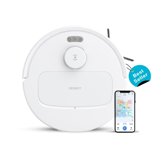 Ecovacs DEEBOT N30 White 2 in 1 Robot Vacuum Cleaner & Mop