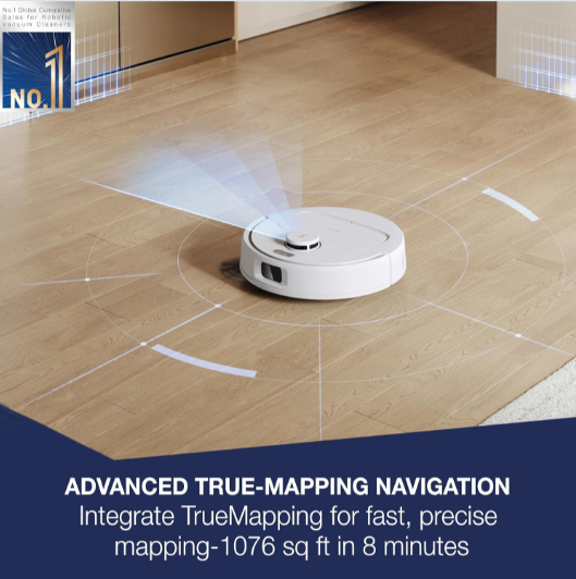 Ecovacs DEEBOT N30 White 2 in 1 Robot Vacuum Cleaner & Mop