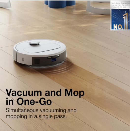 Ecovacs DEEBOT N30 White 2 in 1 Robot Vacuum Cleaner & Mop