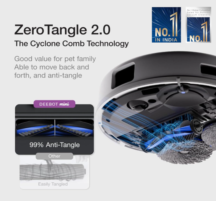 ECOVACS DEEBOT MINI Omni 2 in 1 Robot Vacuum Cleaner & Mop