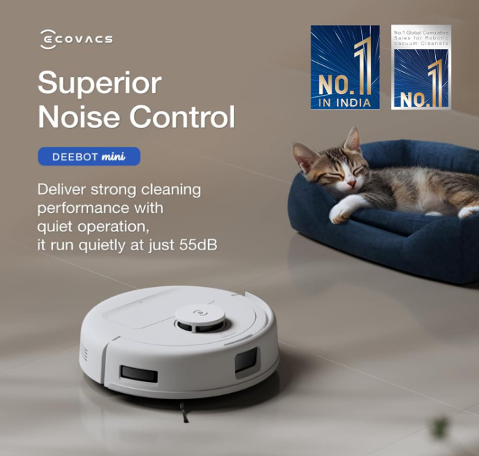 ECOVACS DEEBOT MINI Omni 2 in 1 Robot Vacuum Cleaner & Mop