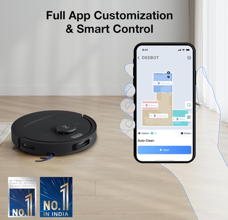 ECOVACS Deebot N50 PRO Omni 2 in 1 Robotic Vacuum Cleaner & Mop