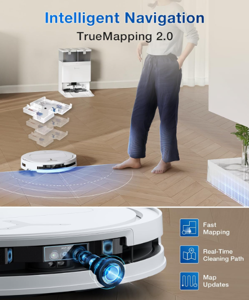 ECOVACS Deebot T50 PRO Omni 2 in 1 Robot Vacuum Cleaner & Mop