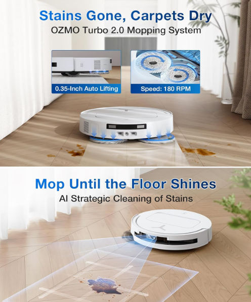 ECOVACS Deebot T50 PRO Omni 2 in 1 Robot Vacuum Cleaner & Mop